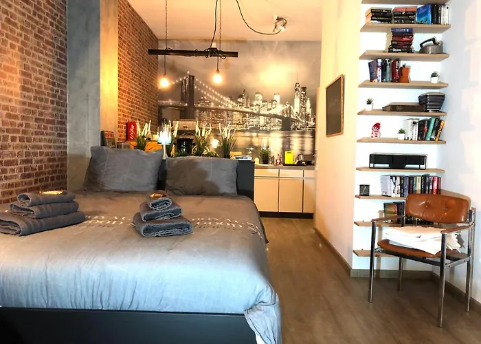 Apartmán New York Loft - Fully Equipped And Available Long-term - Perfect Location In City Center Namur